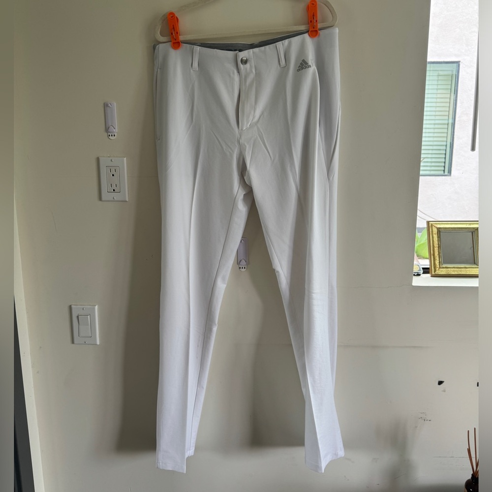 Adidas ULTIMATE365 White Pants Size 34x34 Neve Worn